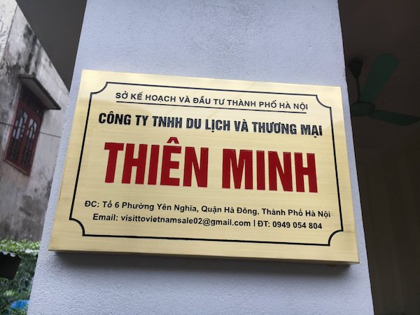 kích thước biển hiệu công ty